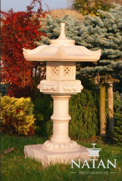 Lampe Außenleuchte Garten Terrassen Stein Skulptur Leuchte Beleuchtung Laterne